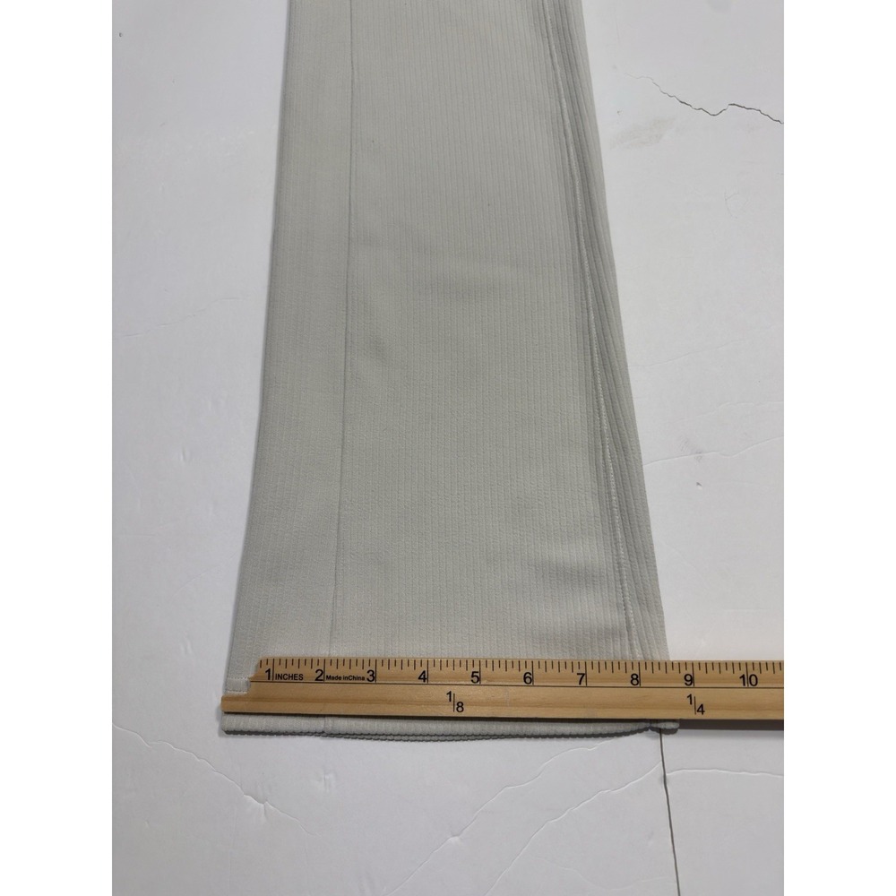 Lululemon Women's Ribbed Softstreme Flared Pant Stretch Size 4 Bone LW5GVK Yoga - Picture 11 of 14